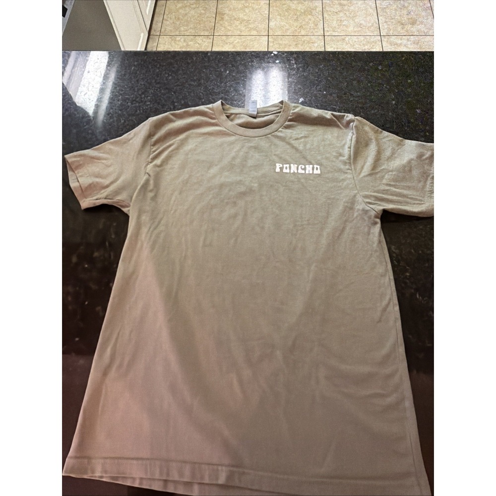 Poncho Outdoors Men's T-shirt Sz M Cowboy Green Shirt Tshirt